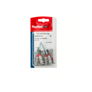 Tassello autoforante per cartongesso con vite  duoblade s blister