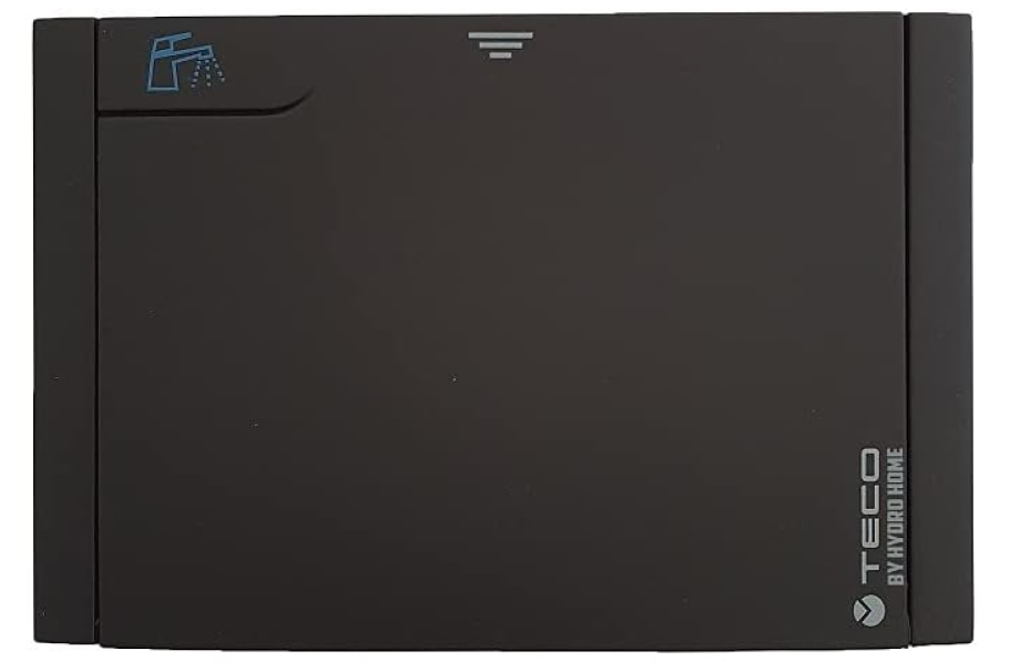 Placca di copertura Teco 135x90mm acqua nero soft