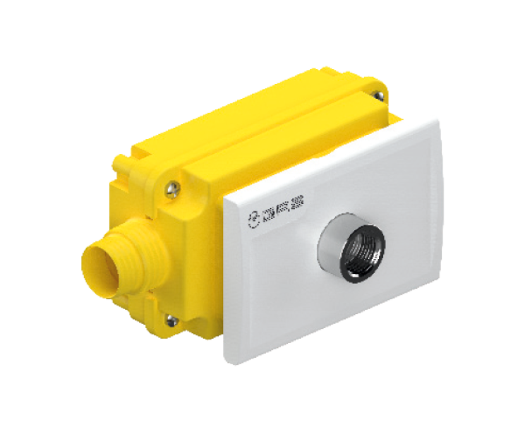 Scatola gas Teco da incasso con raccordo in uscita RK13KC0100