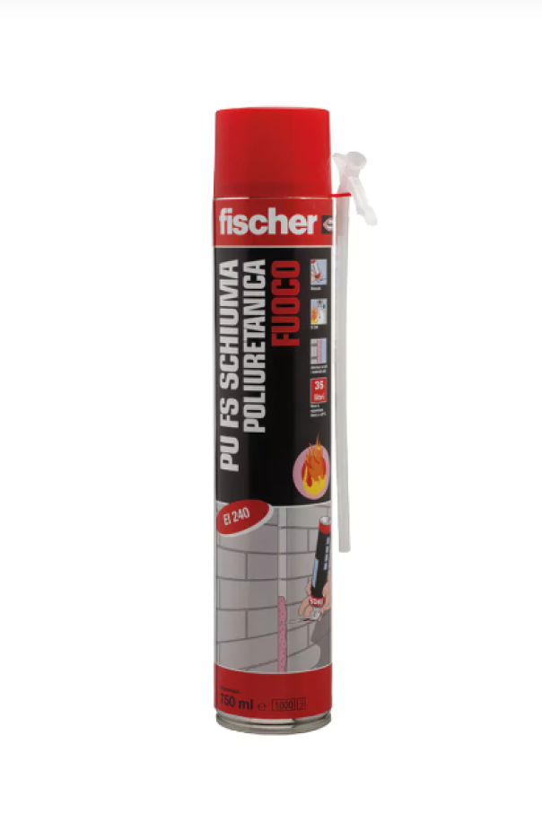 Schiuma PU FS 750 fischer poliuretanica monocomponente antifuoco art.542395 manuale