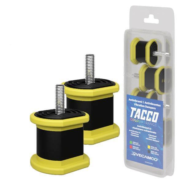 Antivibrante VECAMCO kit 4 pz Tacco 40x40mm per condizionatori fino a 200 kg