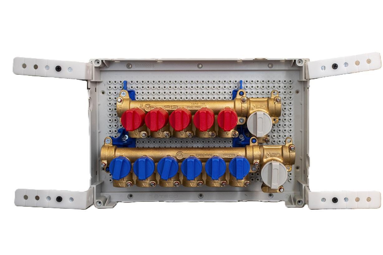 Collettore sanitario Teco multi intercettazione k4.3 incasso 4+3 uscite 
