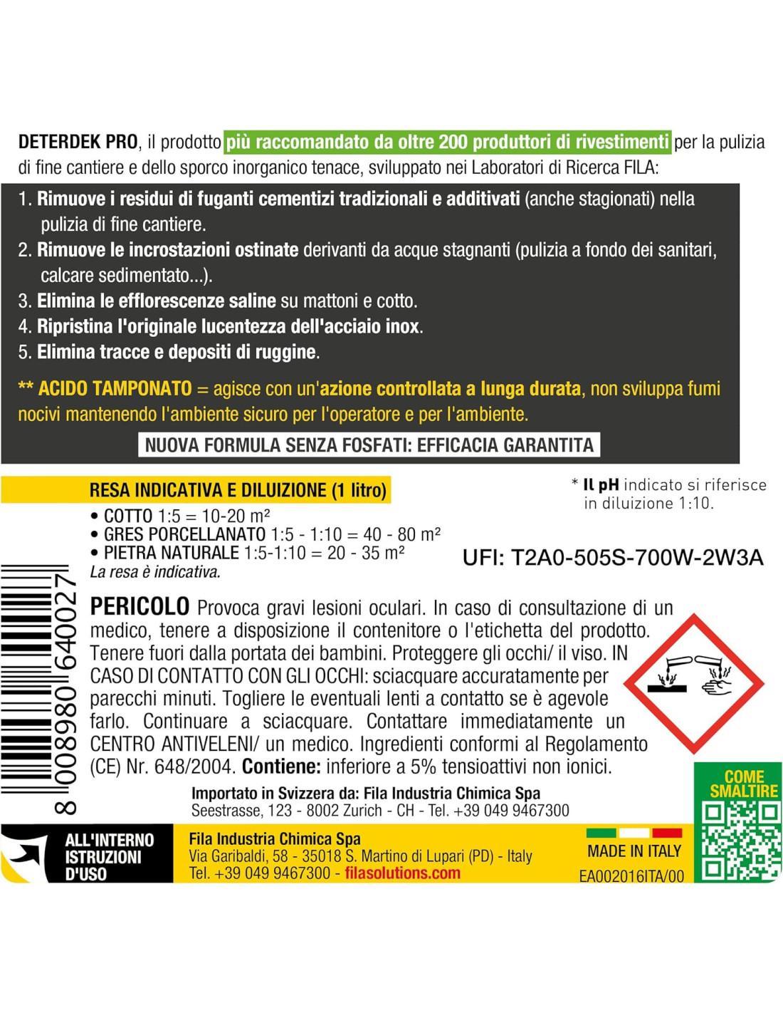Disincrostante Deterdek pro Fila 1 litro-2