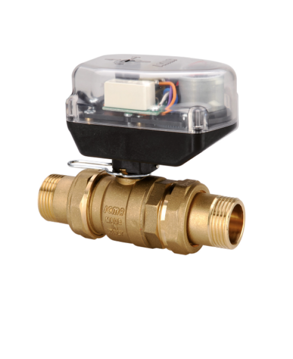 Valvola di zona a sfera a due vie Icma 3/4 completa di servocomando con relu00e8