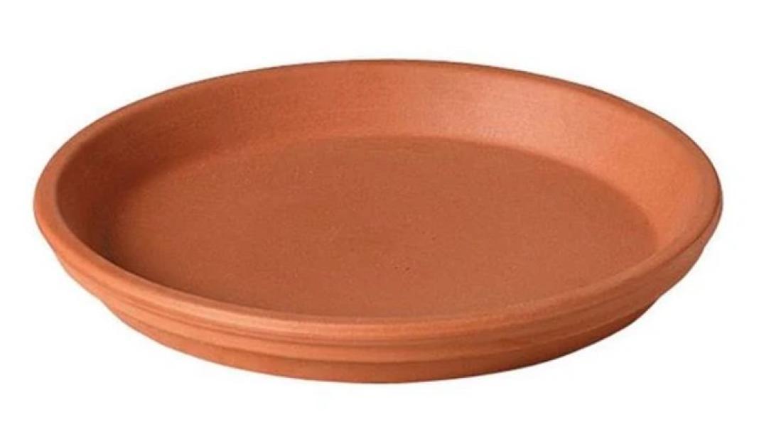 Sottovaso tondo cotto Deroma idrorepellente 13cm Art. 87131SZ