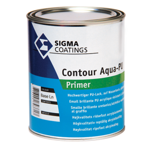 Primer all’acqua per legno e pvc  contour aqua pu primer bianco 1 litro