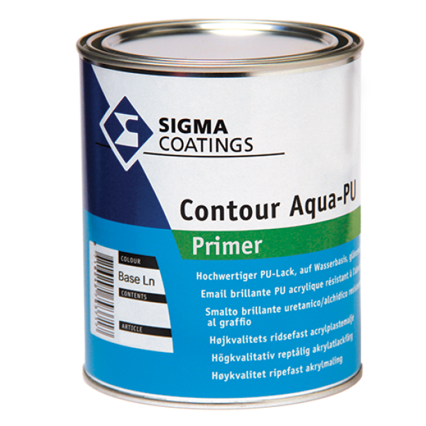 Primer allu2019acqua per legno e pvc Sigma Contour aqua pu primer bianco 1 litro