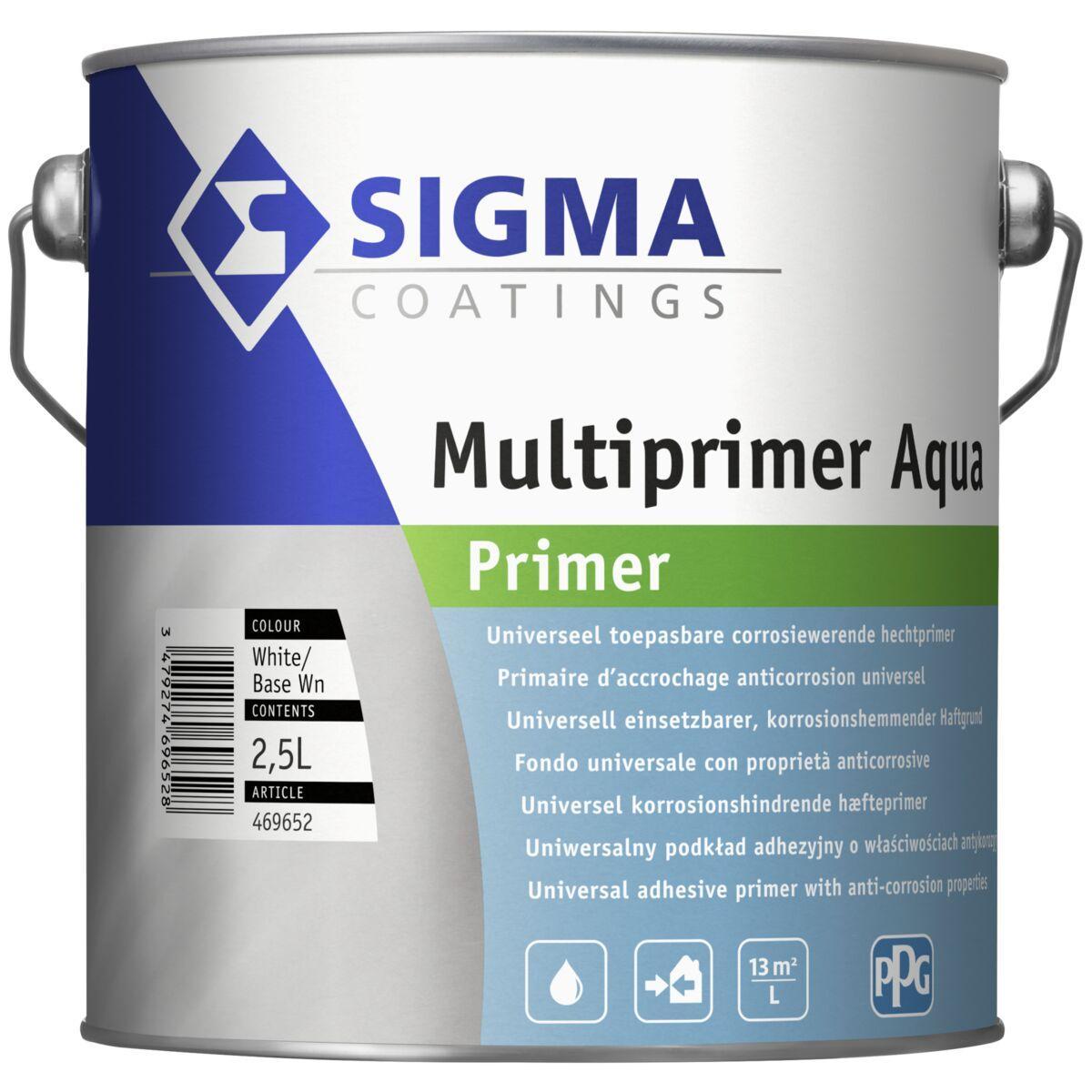 Primer universale con potere anticorrosivo Sigma Multiprimer aqua wn 2.5 litri