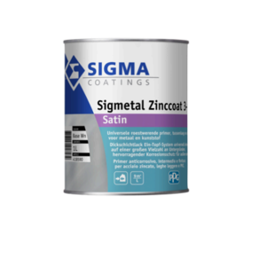Primer anticorrosivo  sigmetal zinccoat 3 in 1 bianco 1 litro