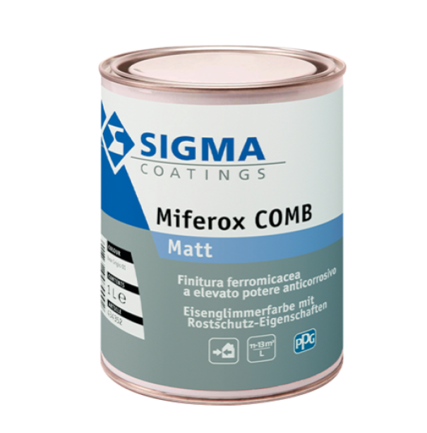 Finitura ad effetto ferromicaceo Sigma miferox comb grigio 02 1 litro