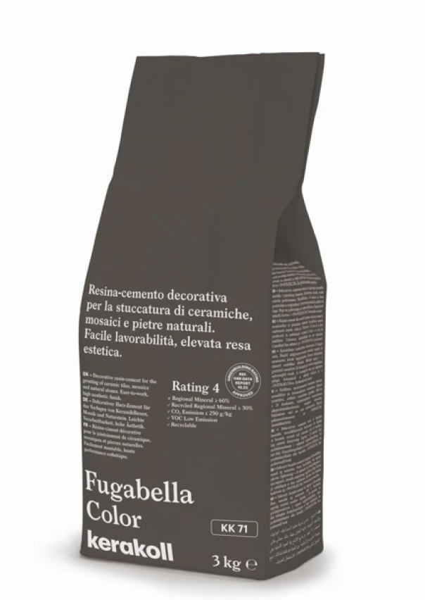 Stucco per fughe Kerakoll Fugabella KK 71 grigio scuro 3kg