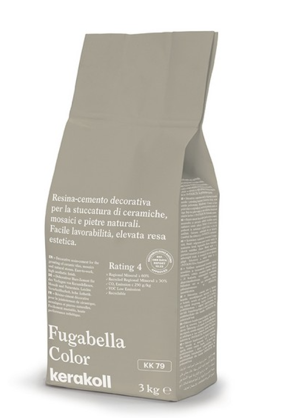 Stucco per fughe Kerakoll Fugabella KK 79 tortora chiaro 3kg