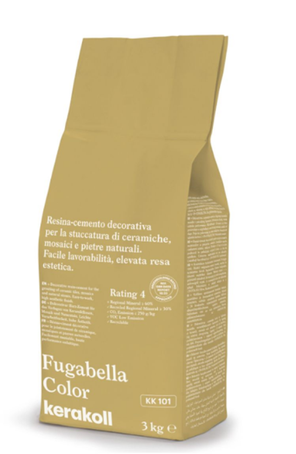 Stucco per fughe Kerakoll Fugabella KK 101 giallo 3kg