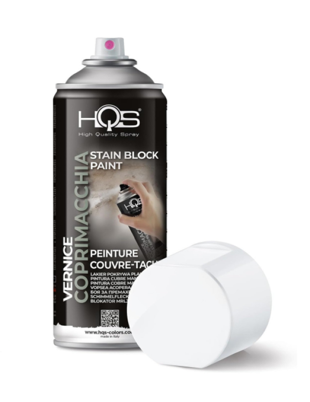 Bomboletta spray HQS Colorpack coprimacchia antimuffa bianco 400ml