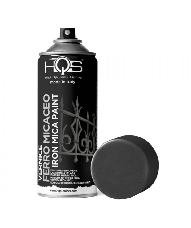 Bomboletta spray HQS Colorpack ferro micaceo nero 400ml