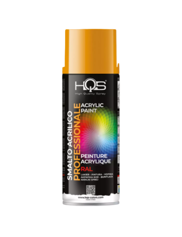 Bomboletta spray HQS Colorpack giallo cromo RAL1007 400ml