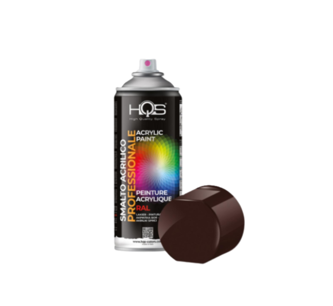 Bomboletta spray HQS Colorpack marrone cioccolato RAL8017 400ml
