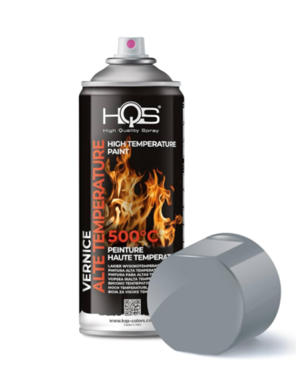 Bomboletta spray HQS Colorpack alta temperatura alluminio 400ml