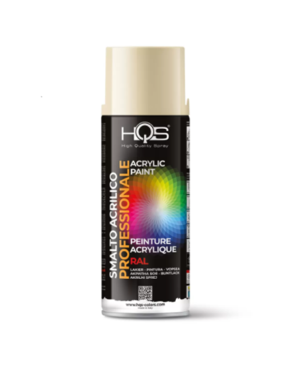 Bomboletta spray HQS Colorpack avorio chiaro RAL 1015 400ml
