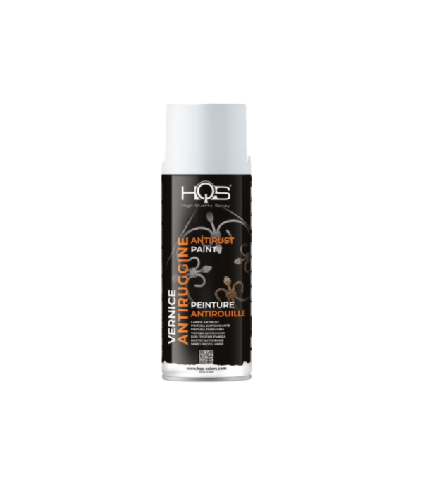 Bomboletta spray HQS Colorpack antiruggine bianco 400ml