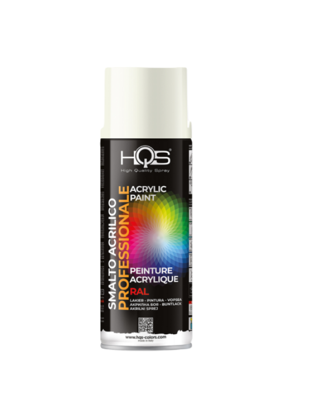 Bomboletta spray HQS Colorpack bianco segnale RAL9003 400ml