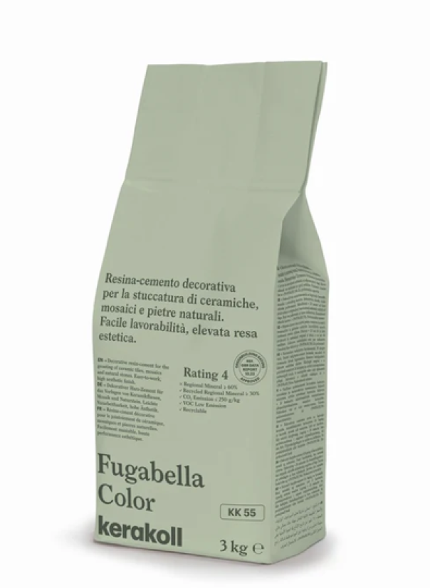 Stucco per fughe Kerakoll Fugabella KK 55 verde chiaro 3kg