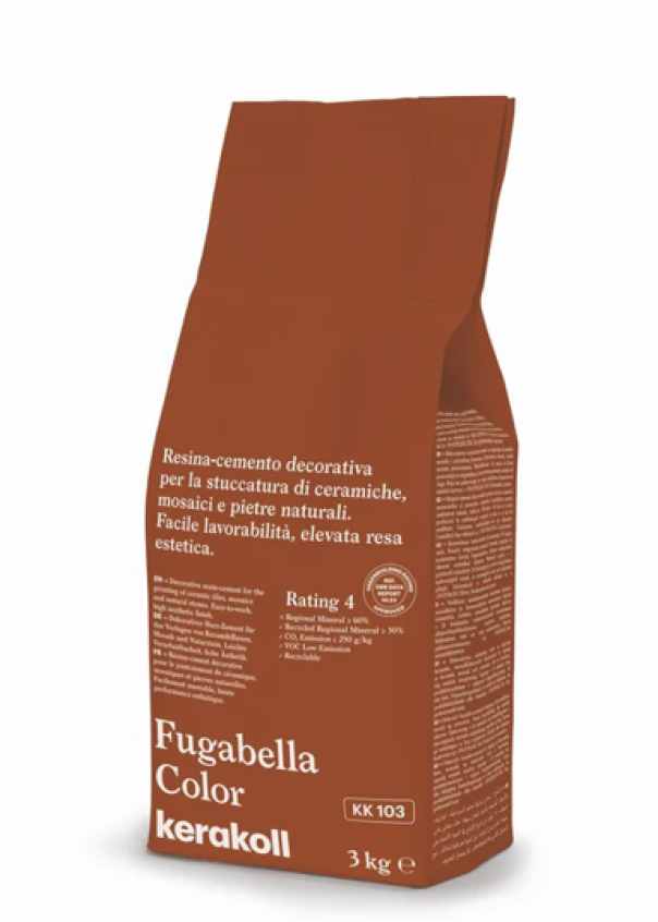 Stucco per fughe Kerakoll Fugabella KK 103 rosso rame 3kg