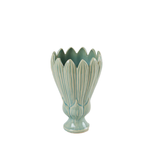 Vaso freaky foglie coppa  h21cm d13.5cm in ceramica