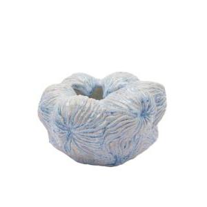 Vaso chakra marino  h12cm d20cm in ceramica