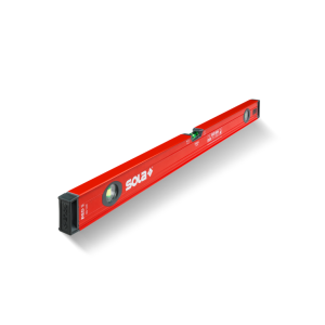 Livella  3 bolla d' aria in alluminio red3 100cm