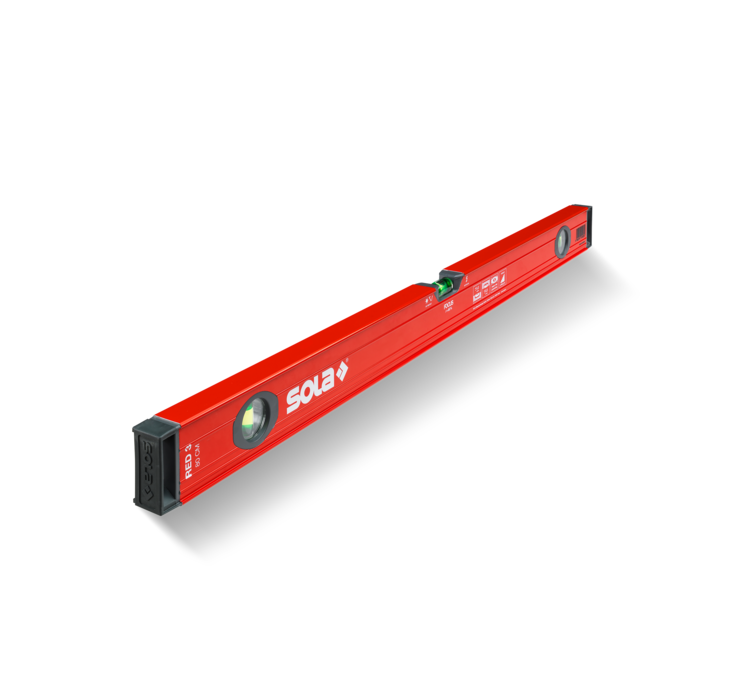  Livella Sola 3 bolla d' aria in alluminio RED3 100cm