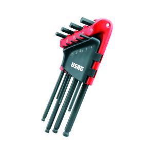 Chiavi maschio esagonale  testa sferica 9 pezzi 280 lts/s9
