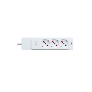 Multipresa serie emila specialist  10/16a con interruttore bianca art. rs8322b