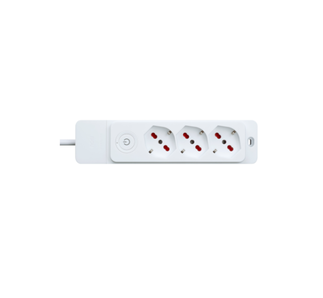 Multipresa serie Emila specialist Rosi 10/16A con interruttore bianca Art. RS8322B