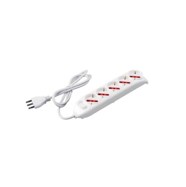 Ciabatta multipresa 5 posti Emilia Rosi 16A 250V Art. RS94005