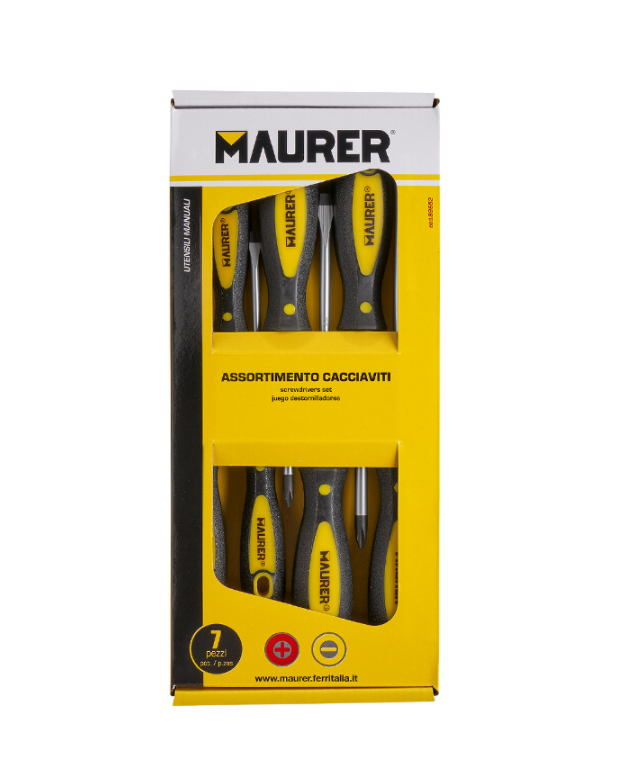 Set cacciaviti 7 pezzi Maurer Art. 89652