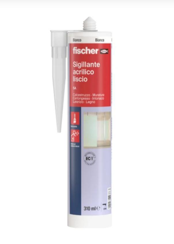 Sigillante acrilico multiuso Fischer bianco 310ml