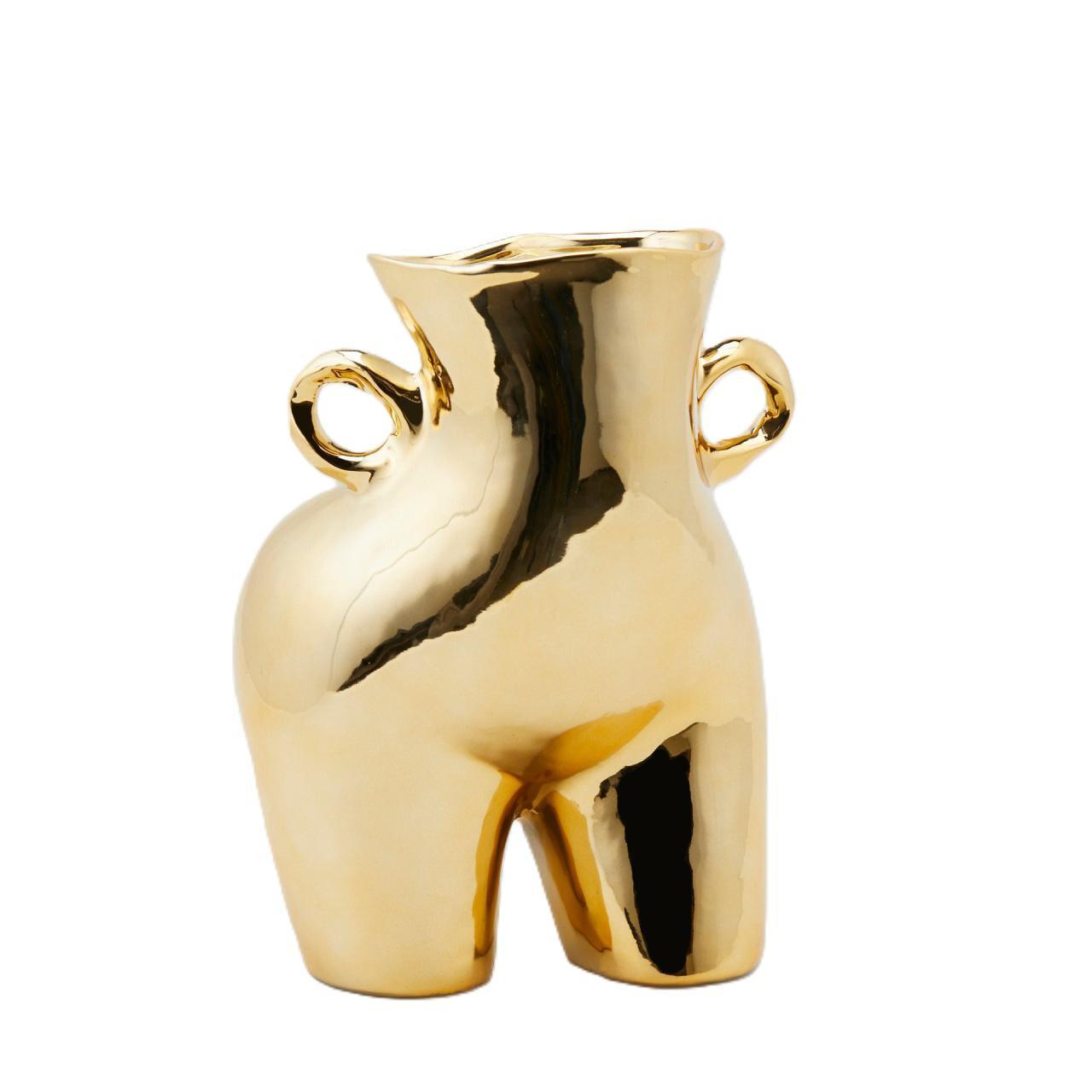 Vaso Chakra Booty EDG 27x20x16.5cm oro