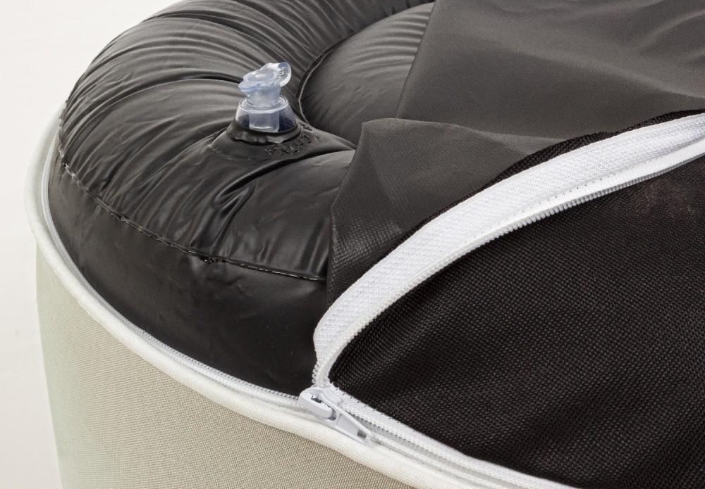 Pouf rotondo gonfiabile Bizzotto Rihanna beige 