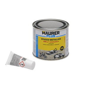 Stucco metallico grigio + catalizzatore  150ml art. 82208