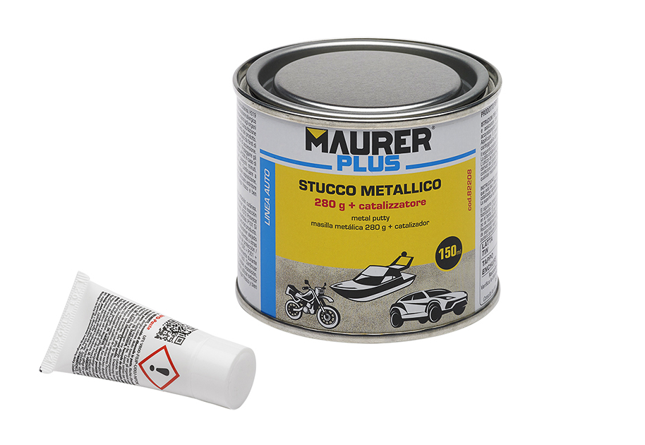 Stucco metallico grigio + catalizzatore Maurer 150ml Art. 82208