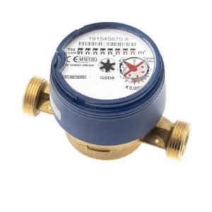 Contatore acqua  getto singolo quadrante asciutto 8 rulli numeratori 1/2