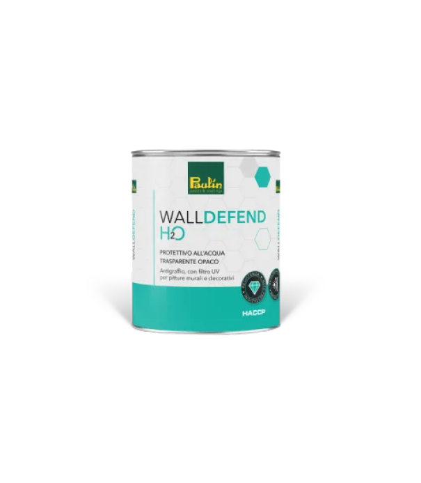 Finitura trasparente opaca Paulin Wall Defend H2O 1 litro