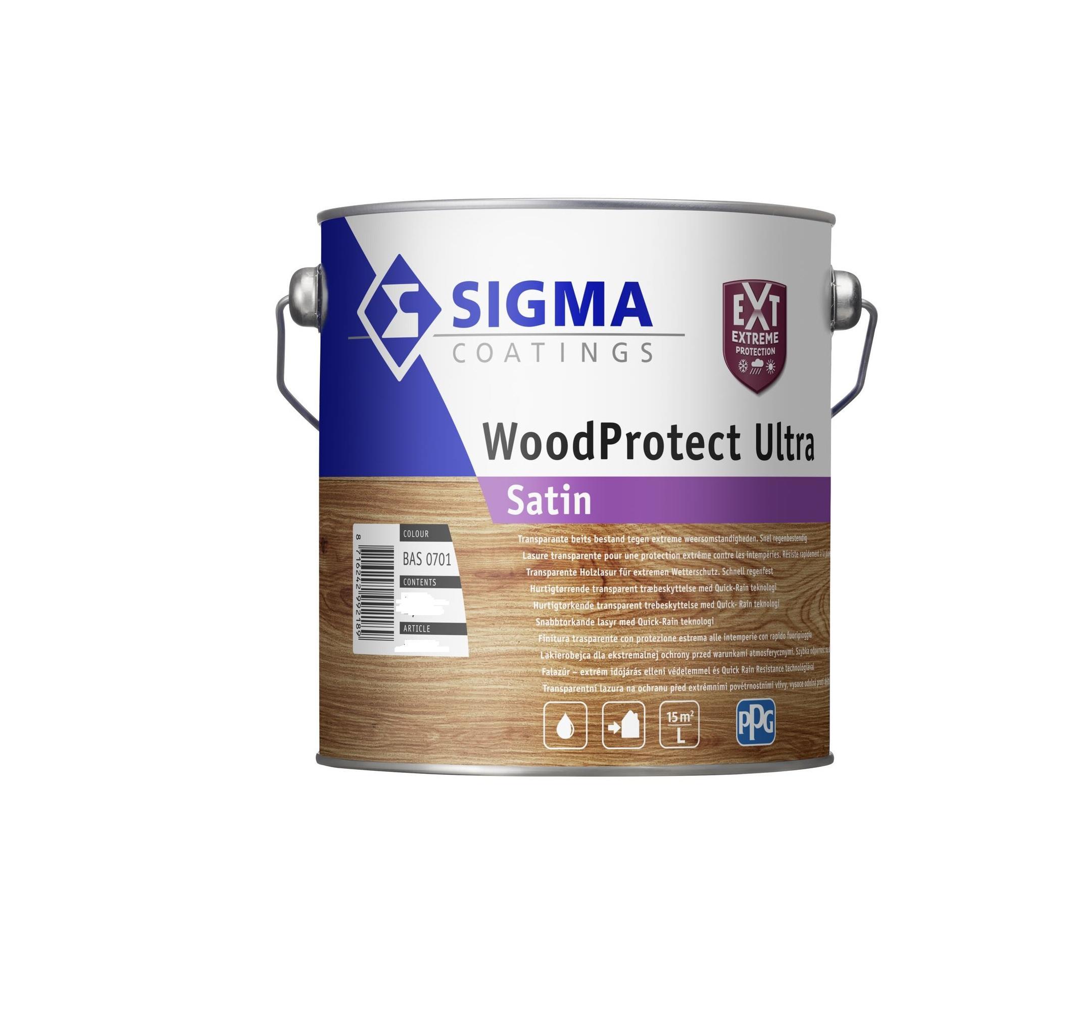 Finitura per legno satinata Sigma Woodprotect Ultra 1701 5 litri