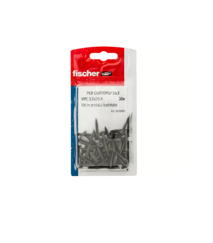 Vite per cartongesso Fischer 3.5x25mm Blister 50 pezzi 