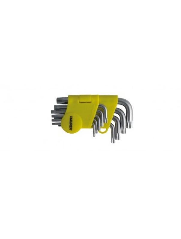 Chiavi Torx maschio Maurer piega C 9 pezzi T10-50 Art. 96448