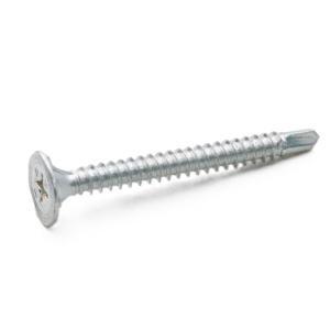 Vite zincata bianca punta trapano  4.0x32mm per fibrocemento nf60101 500 pezzi