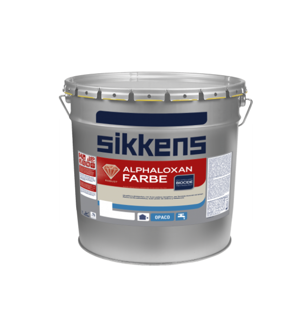 Idropittura silossanica Sikkens per esterno Alphaloxan Farbe bianca 14 litri