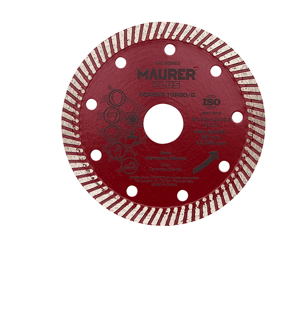 Disco diamantato per gres Maurer Corona Turbo/G 115mm Art. 83663