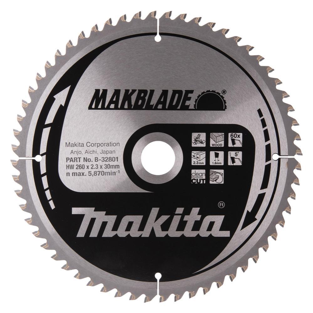 Lama circolare MakBlade per troncatrici e seghe da banco Makita 260x30mm B-32801